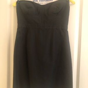 Charcoal grey J Crew Strapless Dress!